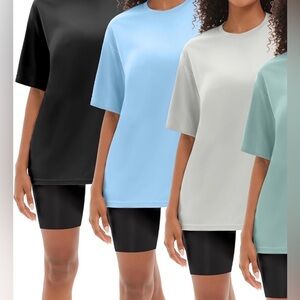 Women's oversized  Tops - Black, Blue, White, Green,and pink